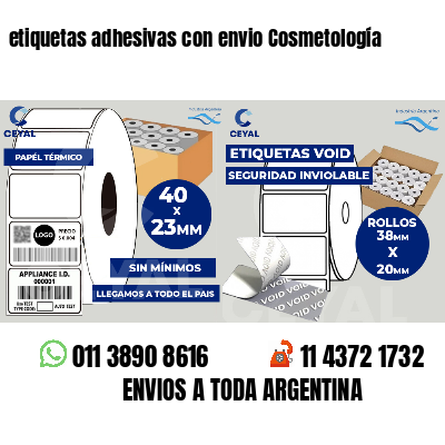 etiquetas adhesivas con envio Cosmetología