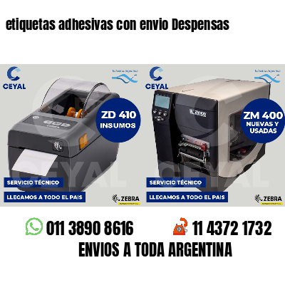etiquetas adhesivas con envio Despensas