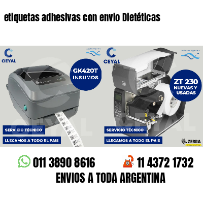 etiquetas adhesivas con envio Dietéticas