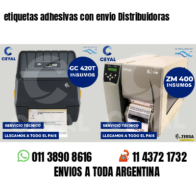 etiquetas adhesivas con envio Distribuidoras