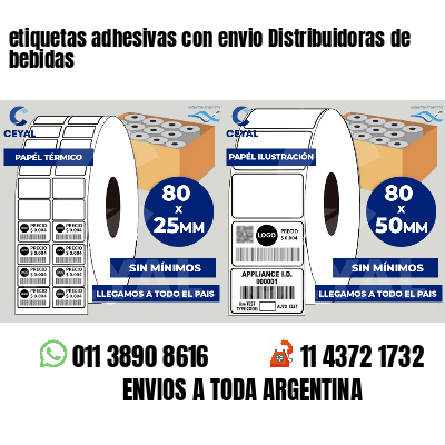 etiquetas adhesivas con envio Distribuidoras de bebidas