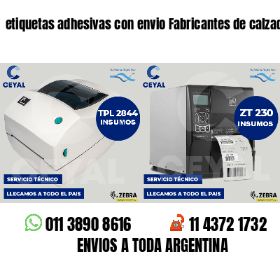 etiquetas adhesivas con envio Fabricantes de calzado
