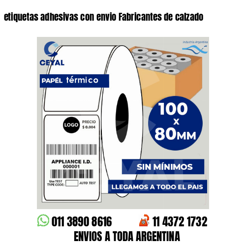 etiquetas adhesivas con envio Fabricantes de calzado