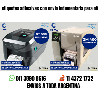 etiquetas adhesivas con envio Indumentaria para niños