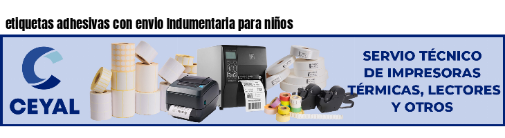 etiquetas adhesivas con envio Indumentaria para niños