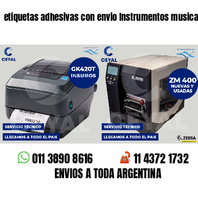 etiquetas adhesivas con envio Instrumentos musicales