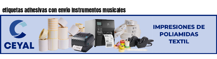 etiquetas adhesivas con envio Instrumentos musicales