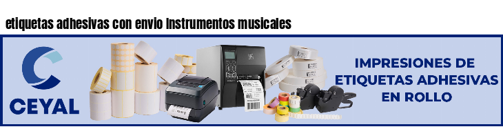 etiquetas adhesivas con envio Instrumentos musicales