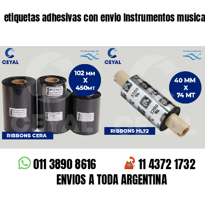 etiquetas adhesivas con envio Instrumentos musicales