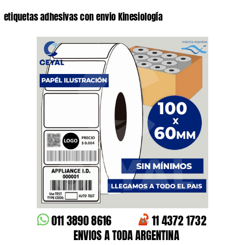 etiquetas adhesivas con envio Kinesiología