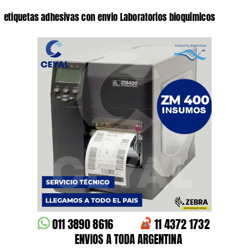 etiquetas adhesivas con envio Laboratorios bioquímicos