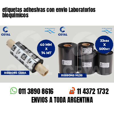 etiquetas adhesivas con envio Laboratorios bioquímicos