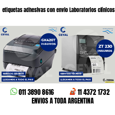 etiquetas adhesivas con envio Laboratorios clínicos