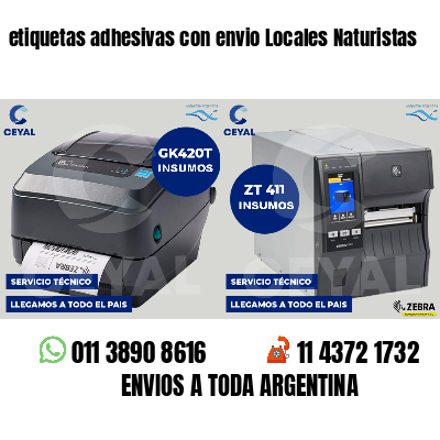 etiquetas adhesivas con envio Locales Naturistas
