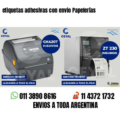 etiquetas adhesivas con envio Papelerías