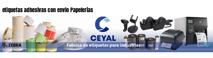etiquetas adhesivas con envio Papelerías