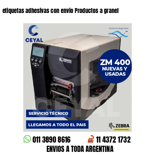 etiquetas adhesivas con envio Productos a granel