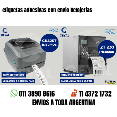 etiquetas adhesivas con envio Relojerías