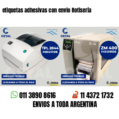 etiquetas adhesivas con envio Rotisería