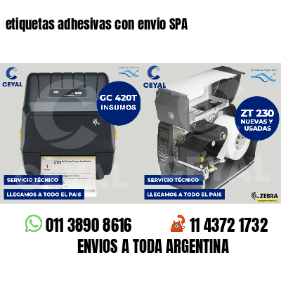 etiquetas adhesivas con envio SPA