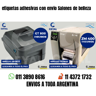 etiquetas adhesivas con envio Salones de belleza
