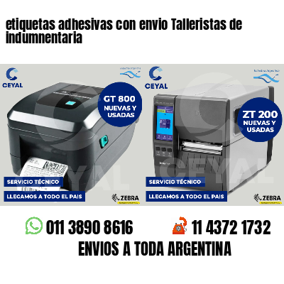 etiquetas adhesivas con envio Talleristas de indumnentaria