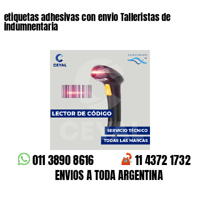 etiquetas adhesivas con envio Talleristas de indumnentaria