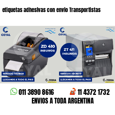 etiquetas adhesivas con envio Transportistas