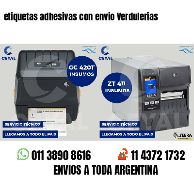 etiquetas adhesivas con envio Verdulerías