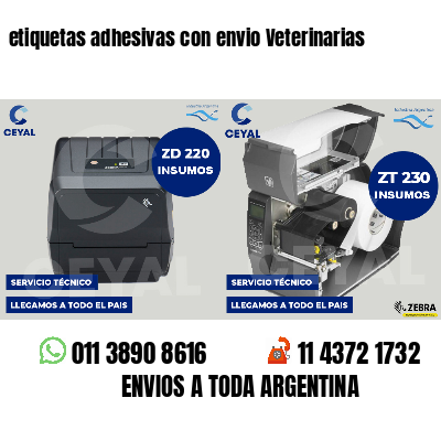 etiquetas adhesivas con envio Veterinarias