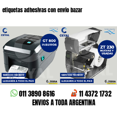 etiquetas adhesivas con envio bazar