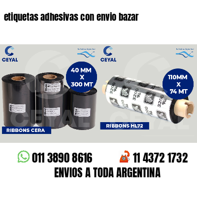 etiquetas adhesivas con envio bazar
