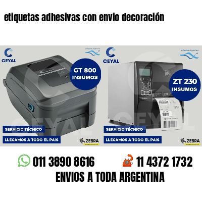 etiquetas adhesivas con envio decoración
