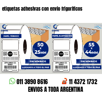 etiquetas adhesivas con envio frigorificos