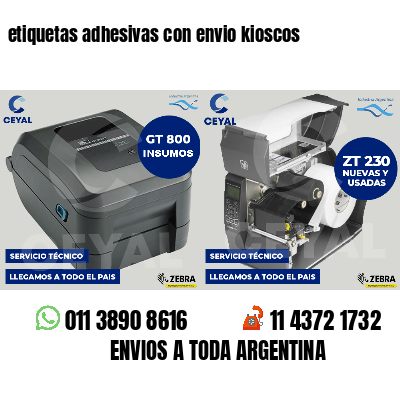 etiquetas adhesivas con envio kioscos