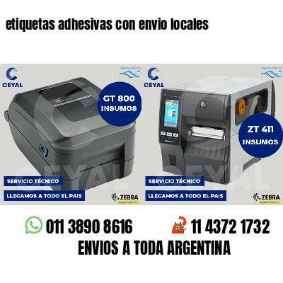 etiquetas adhesivas con envio locales