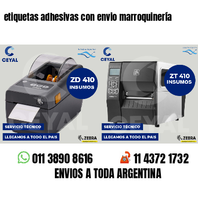etiquetas adhesivas con envio marroquinería