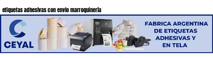 etiquetas adhesivas con envio marroquinería