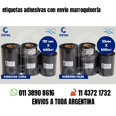 etiquetas adhesivas con envio marroquinería