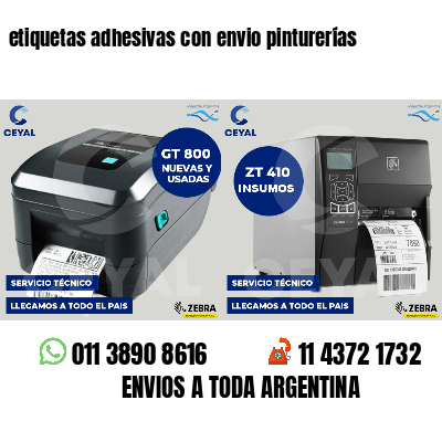 etiquetas adhesivas con envio pinturerías