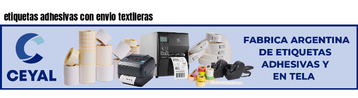 etiquetas adhesivas con envio textileras