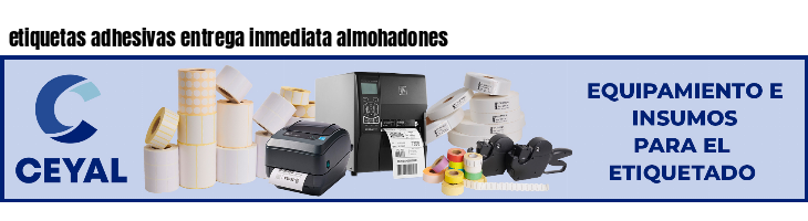 etiquetas adhesivas entrega inmediata almohadones