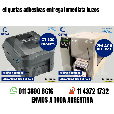 etiquetas adhesivas entrega inmediata buzos