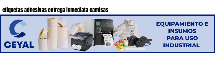 etiquetas adhesivas entrega inmediata camisas