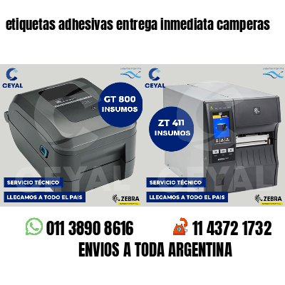 etiquetas adhesivas entrega inmediata camperas