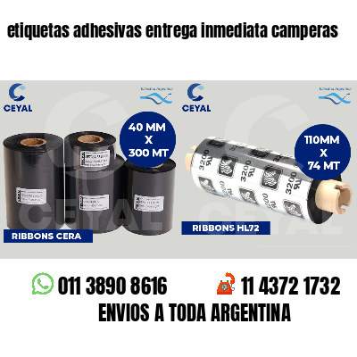 etiquetas adhesivas entrega inmediata camperas