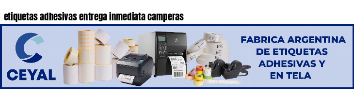 etiquetas adhesivas entrega inmediata camperas