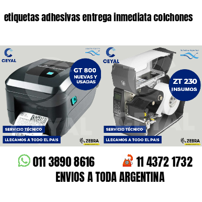 etiquetas adhesivas entrega inmediata colchones