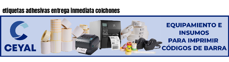 etiquetas adhesivas entrega inmediata colchones
