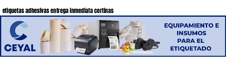 etiquetas adhesivas entrega inmediata cortinas